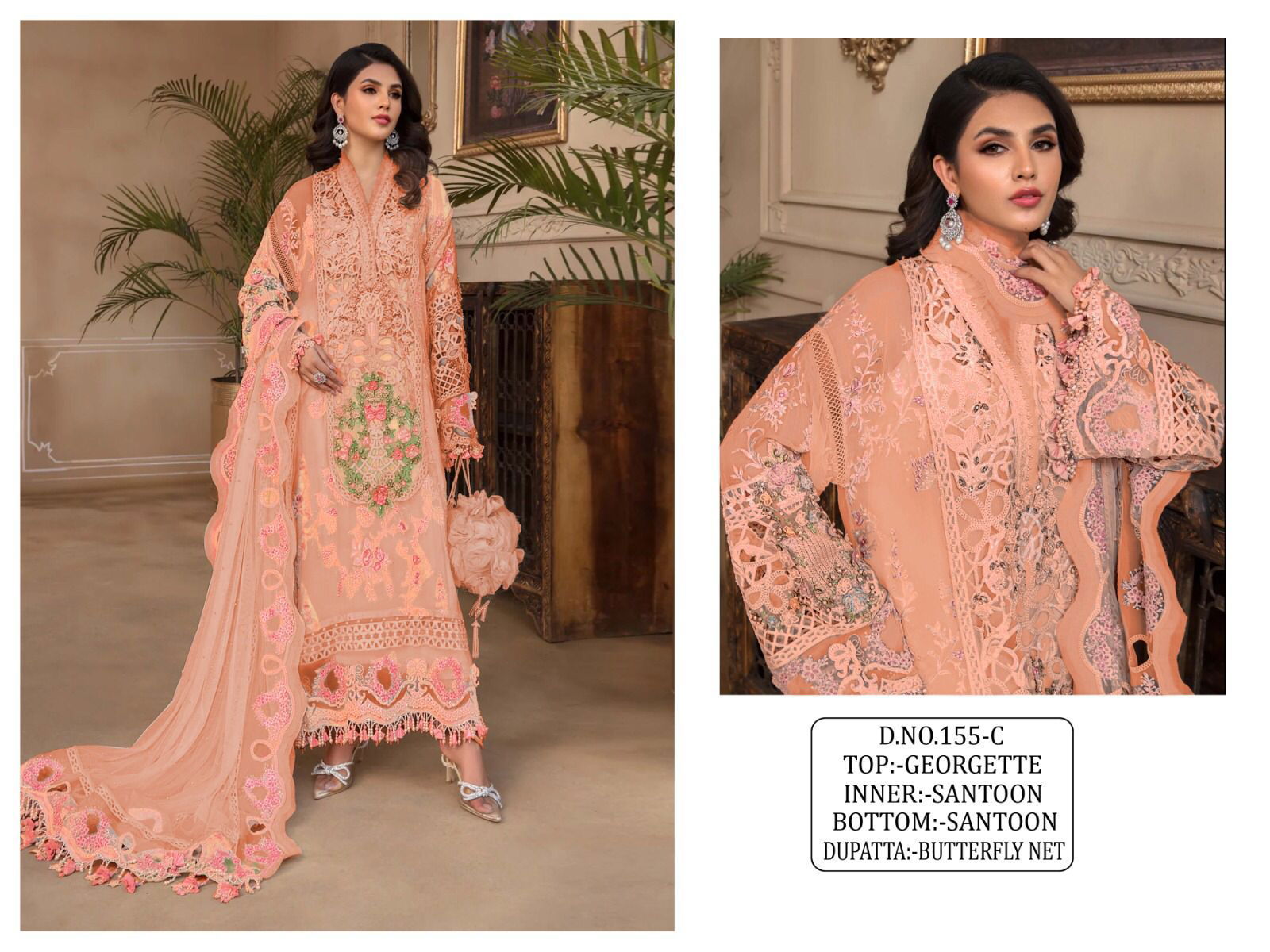 KF 155 Georgette Pakistani Suits Catalog